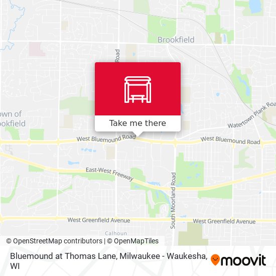 Bluemound at Thomas Lane map
