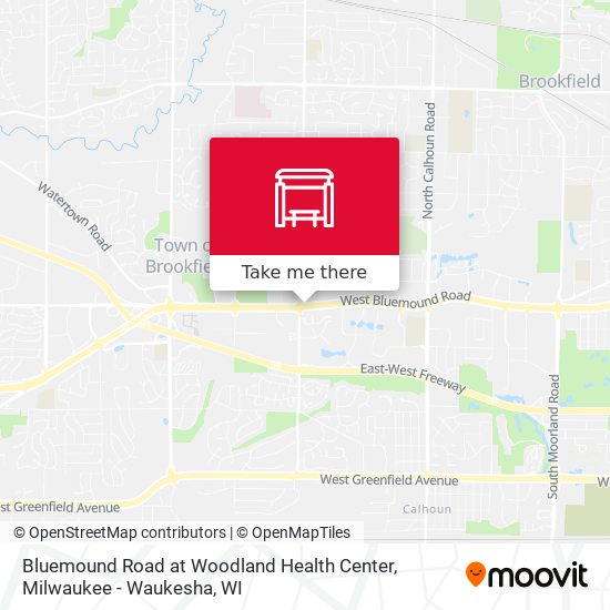 Mapa de Bluemound Road at Woodland Health Center
