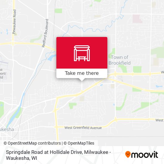 Springdale Road at Hollidale Drive map