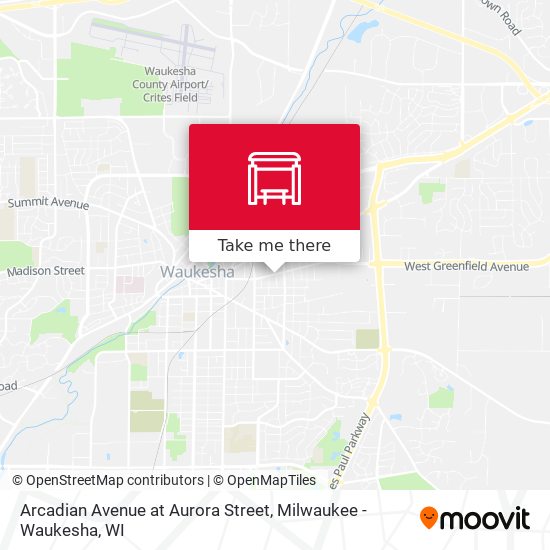 Mapa de Arcadian Avenue at Aurora Street