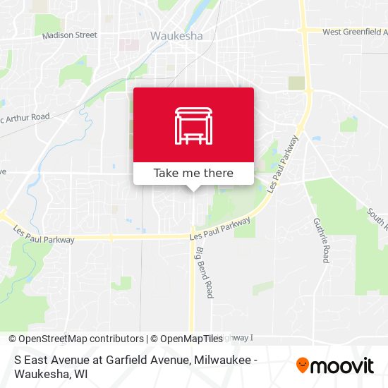 S East Avenue at Garfield Avenue map