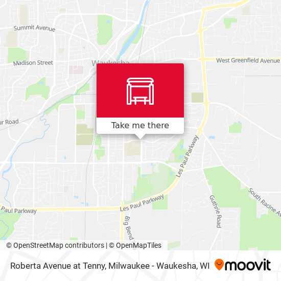 Roberta Avenue at Tenny map