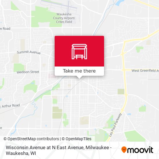 Mapa de Wisconsin Avenue at N East Avenue