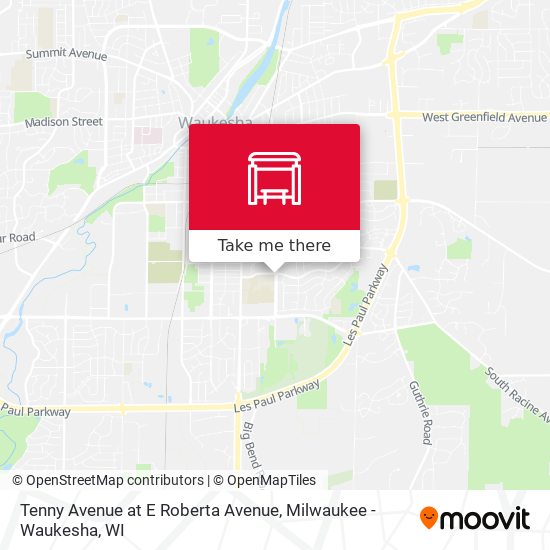 Tenny Avenue at E Roberta Avenue map