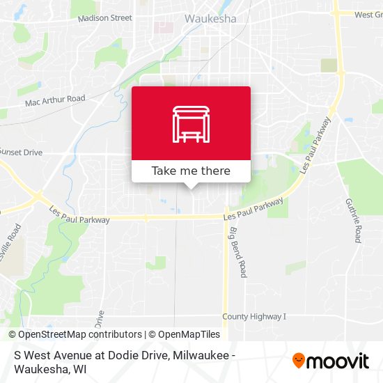 S West Avenue at Dodie Drive map