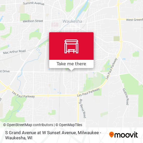 S Grand Avenue at W Sunset Avenue map