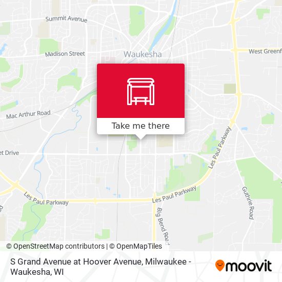 Mapa de S Grand Avenue at Hoover Avenue