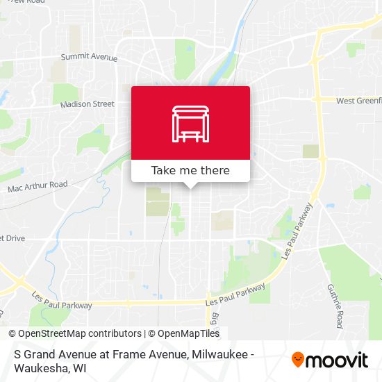 S Grand Avenue at Frame Avenue map