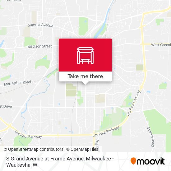 S Grand Avenue at Frame Avenue map
