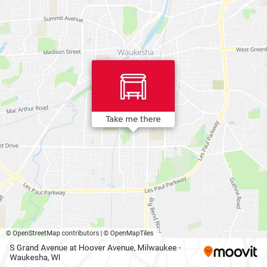 Mapa de S Grand Avenue at Hoover Avenue