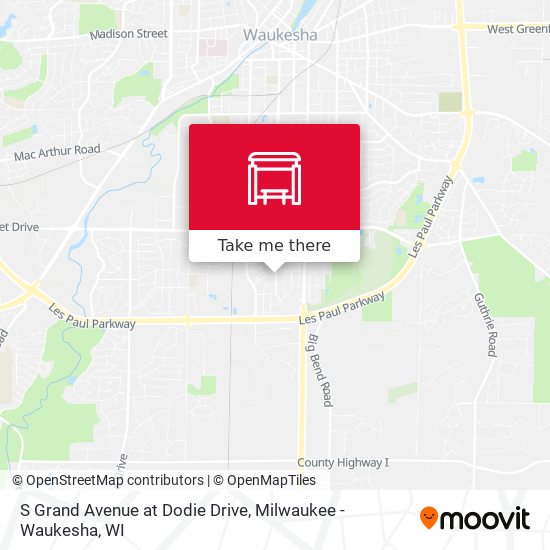 S Grand Avenue at Dodie Drive map