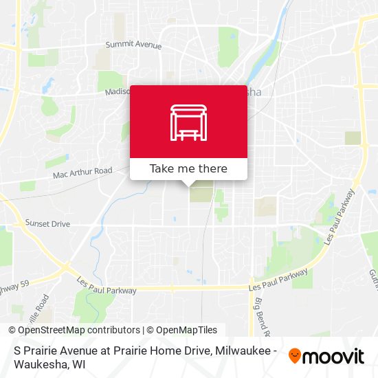 S Prairie Avenue at Prairie Home Drive map