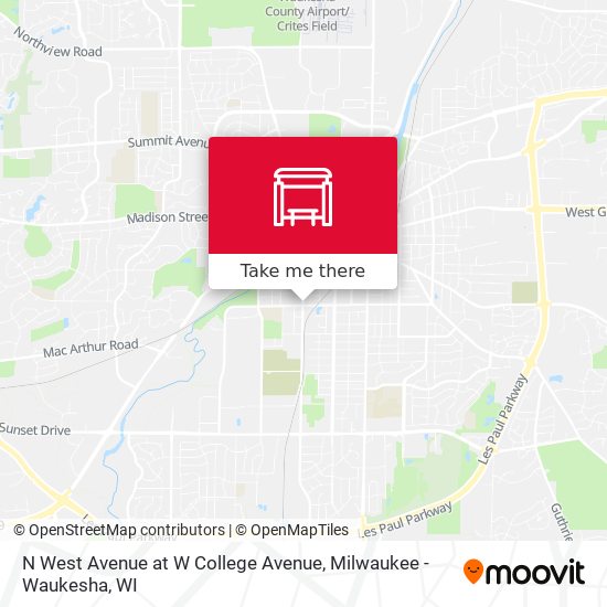 N West Avenue at W College Avenue map