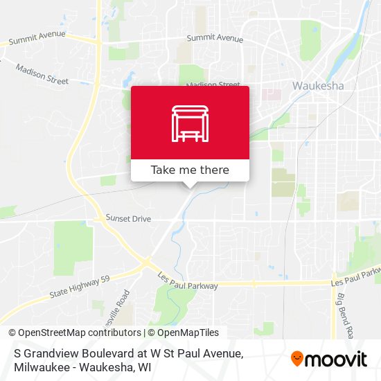 S Grandview Boulevard at W St Paul Avenue map