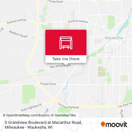 Mapa de S Grandview Boulevard at Macarthur Road