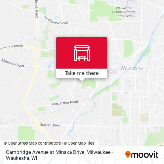 Cambridge Avenue at Minaka Drive map
