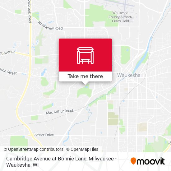 Cambridge Avenue at Bonnie Lane map