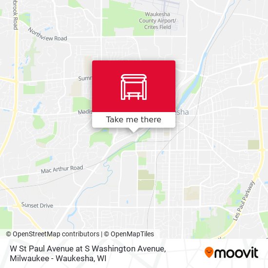 Mapa de W St Paul Avenue at S Washington Avenue