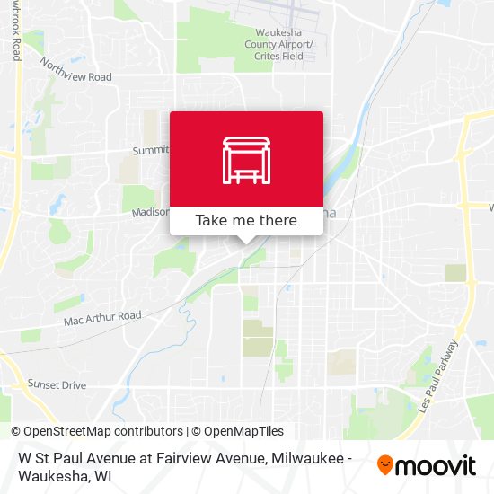 Mapa de W St Paul Avenue at Fairview Avenue