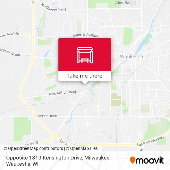 Mapa de Opposite 1810 Kensington Drive