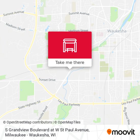 Mapa de S Grandview Boulevard at W St Paul Avenue