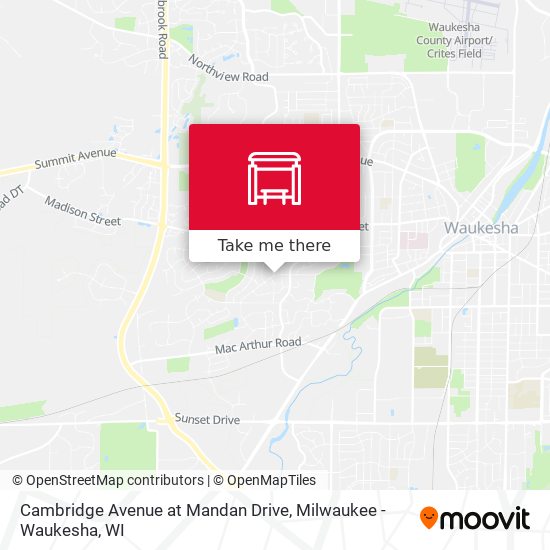 Mapa de Cambridge Avenue at Mandan Drive
