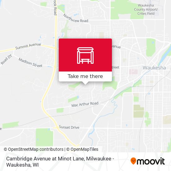 Cambridge Avenue at Minot Lane map