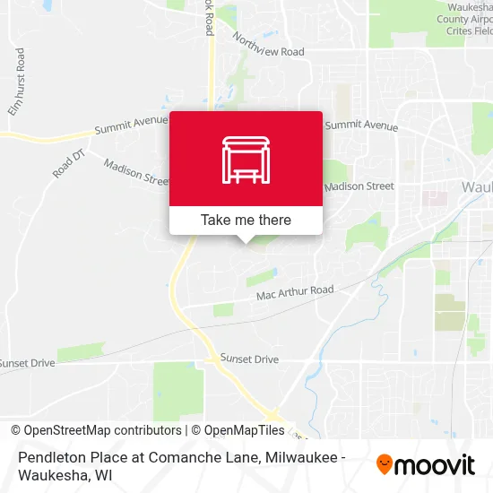 Pendleton Place at Comanche Lane map