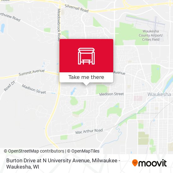 Burton Drive at N University Avenue map