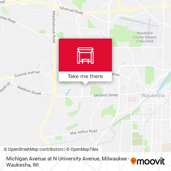 Mapa de Michigan Avenue at N University Avenue