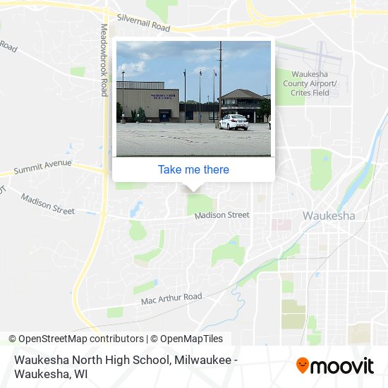 Waukesha North High School map