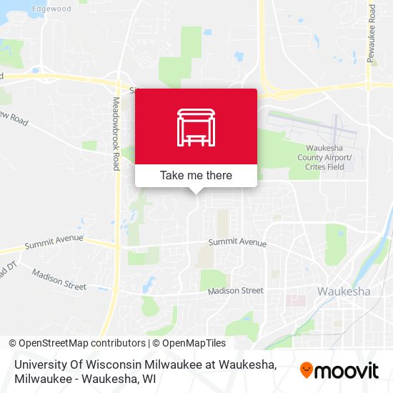 Mapa de University Of Wisconsin Milwaukee at Waukesha