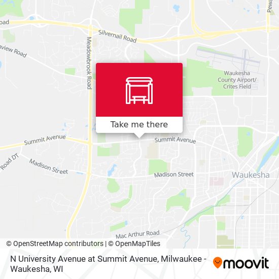 Mapa de N University Avenue at Summit Avenue