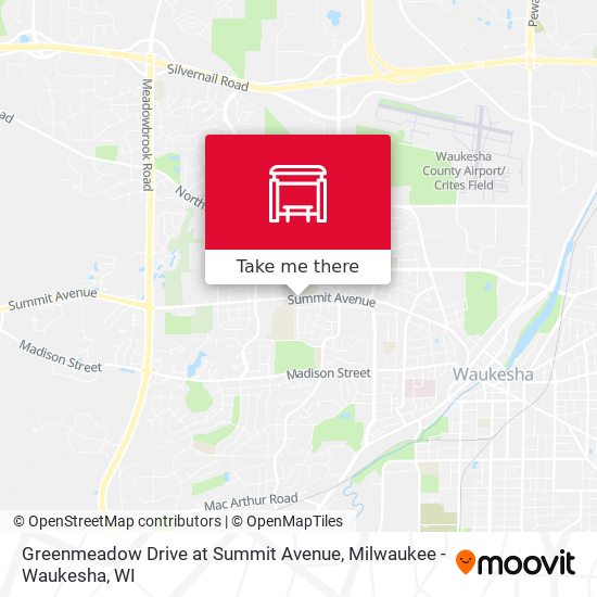 Mapa de Greenmeadow Drive at Summit Avenue