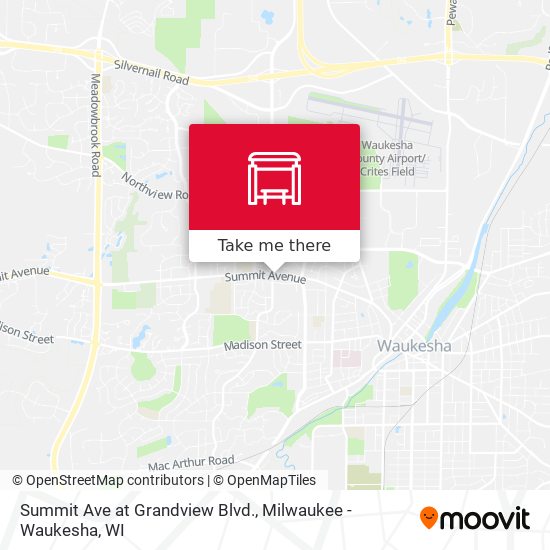 Summit Ave at Grandview Blvd. map