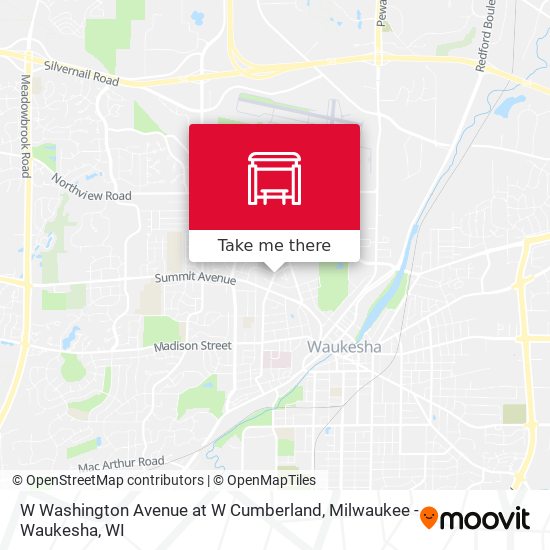 Mapa de W Washington Avenue at W Cumberland