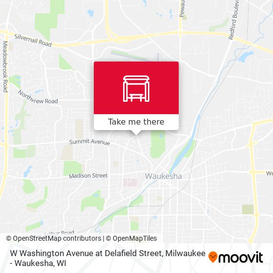 Mapa de W Washington Avenue at Delafield Street