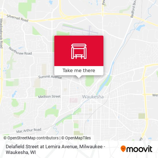 Delafield Street at Lemira Avenue map