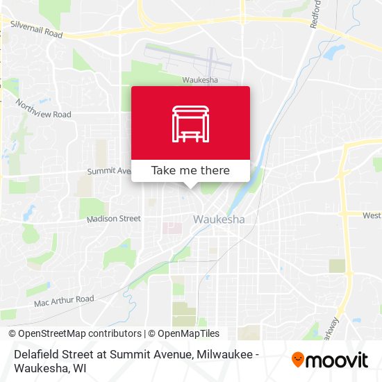 Mapa de Delafield Street at Summit Avenue