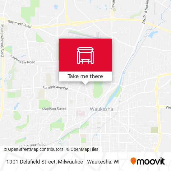 1001 Delafield Street map