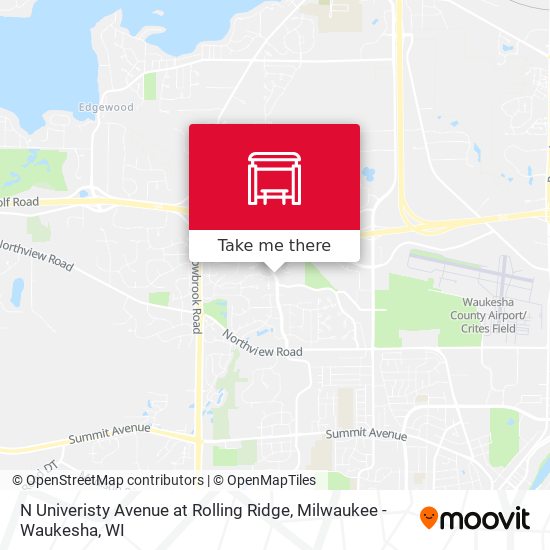 N Univeristy Avenue at Rolling Ridge map