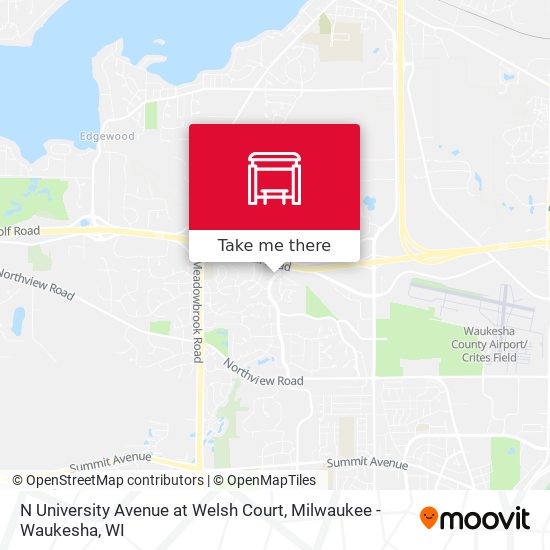 N University Avenue at Welsh Court map