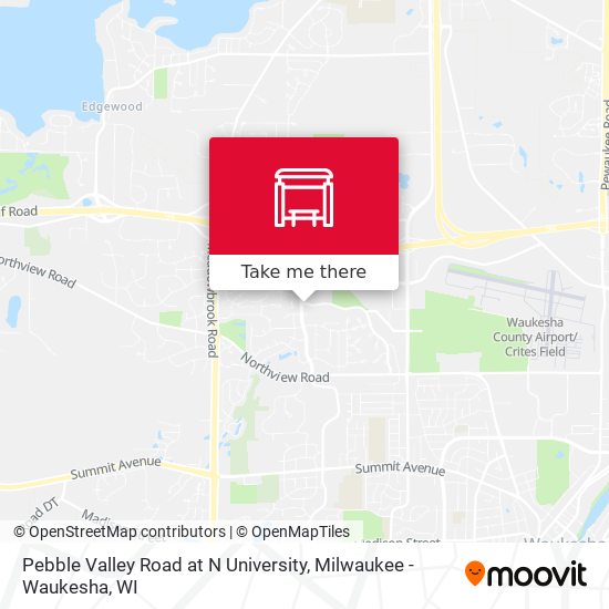 Pebble Valley Road at N University map