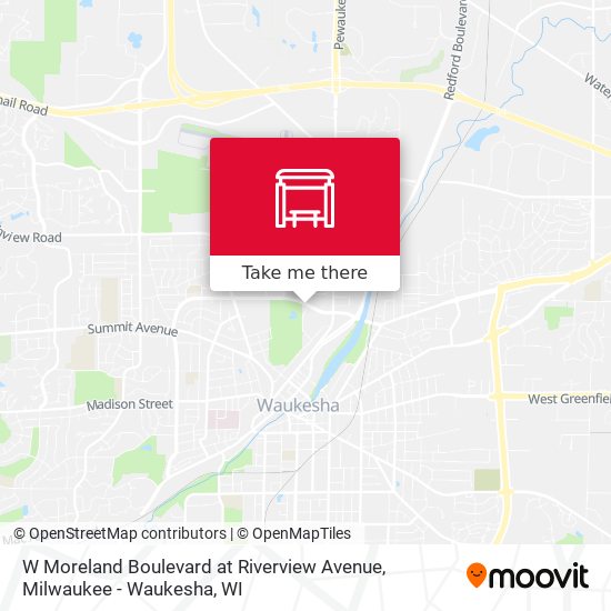 Mapa de W Moreland Boulevard at Riverview Avenue