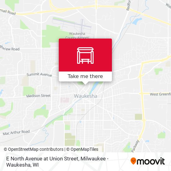 E North Avenue at Union Street map