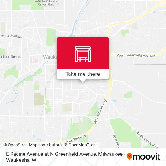 Mapa de E Racine Avenue at N Greenfield Avenue