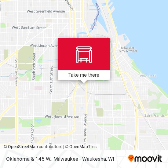 Oklahoma & 145 W. map