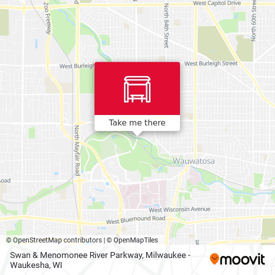 Mapa de Swan & Menomonee River Parkway