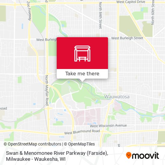 Mapa de Swan & Menomonee River Parkway (Farside)