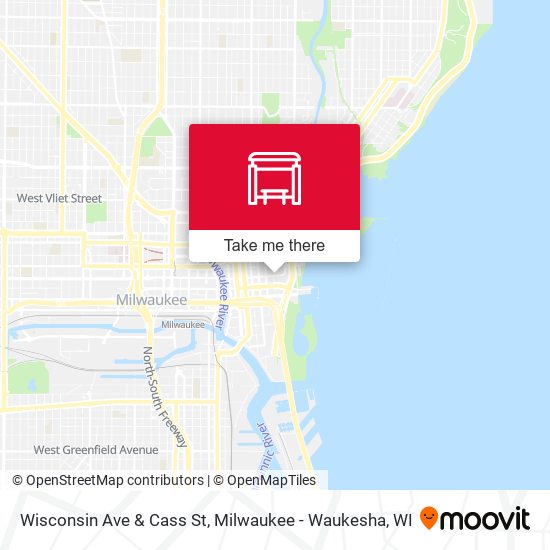 Wisconsin Ave & Cass St map